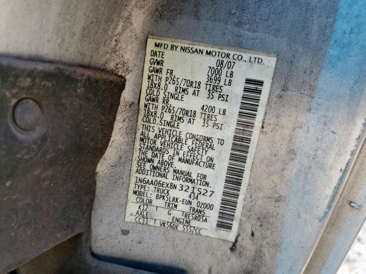 Nissan Titan Xe Image 6