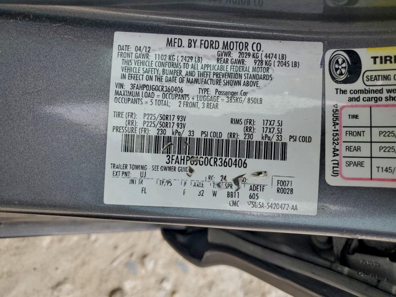 Ford Fusion Sel Image 9