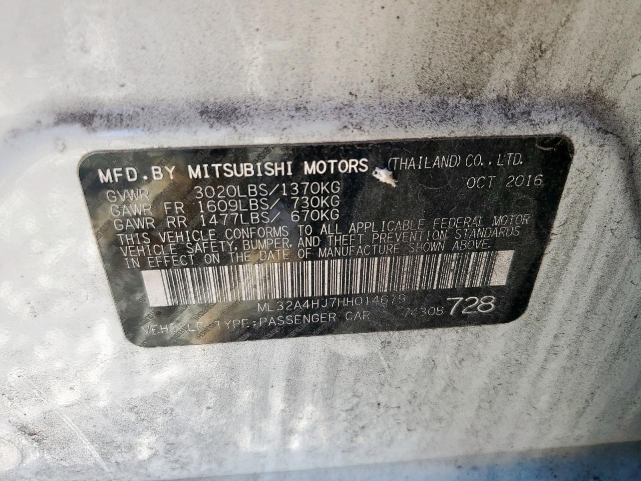 Mitsubishi Mirage Se Image 6