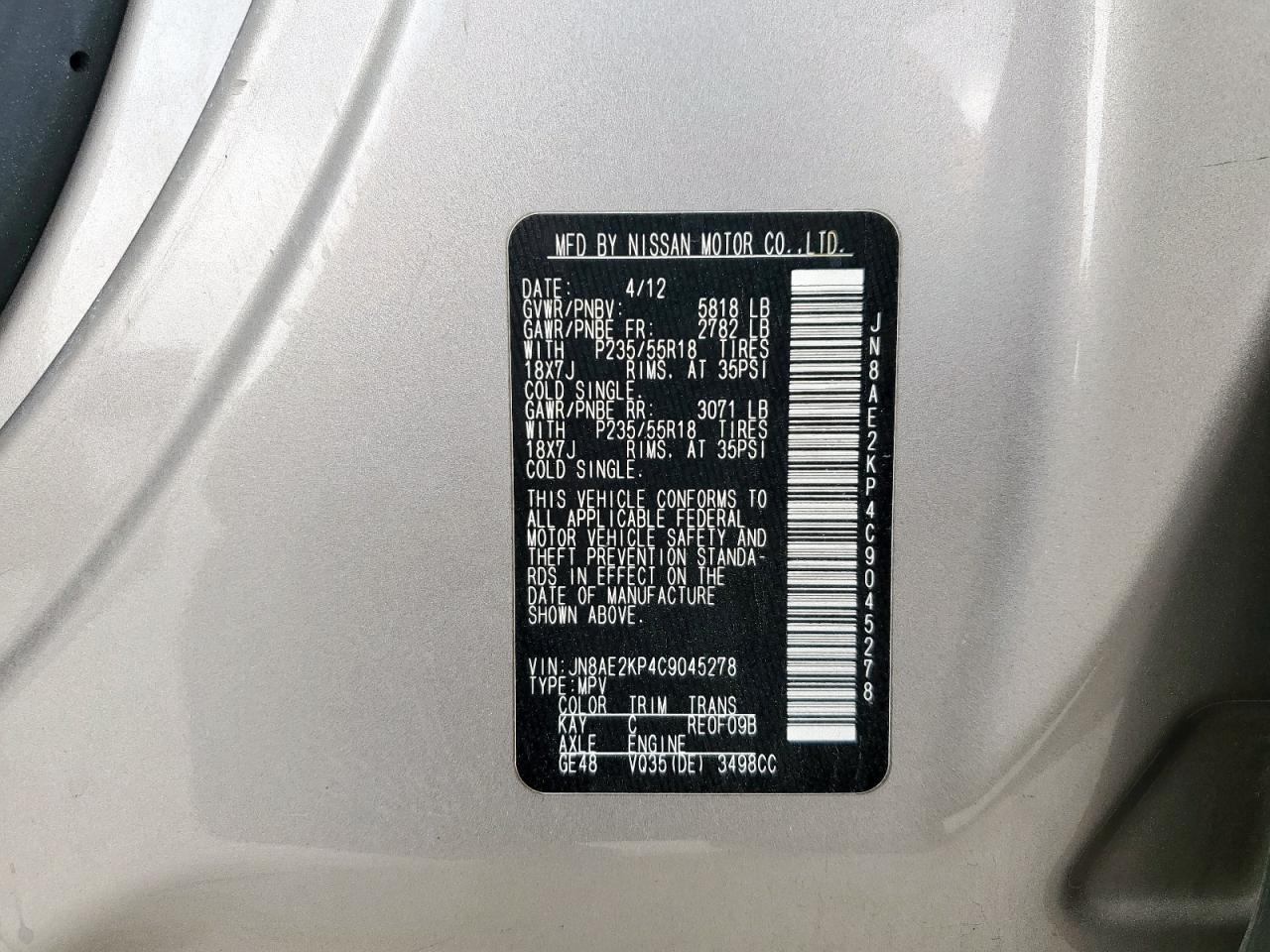 Nissan Quest S Image 12