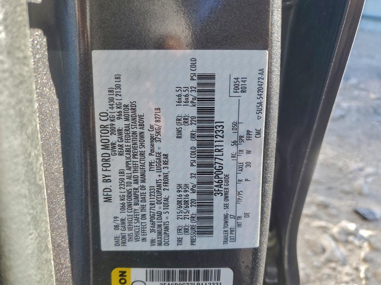 Ford Fusion S Image 9