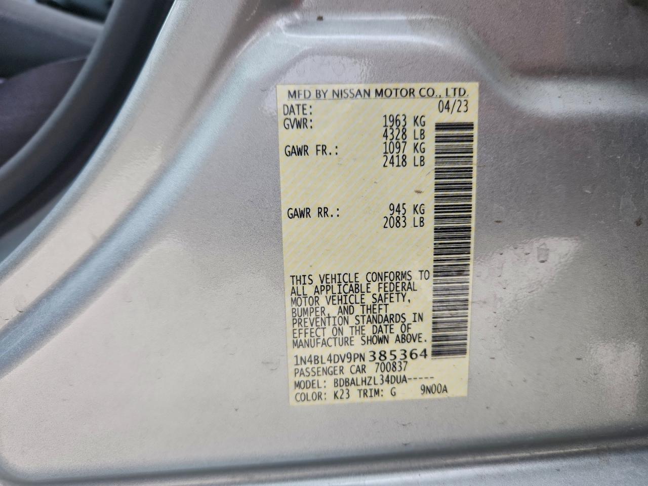 Nissan Altima Sv Image 13